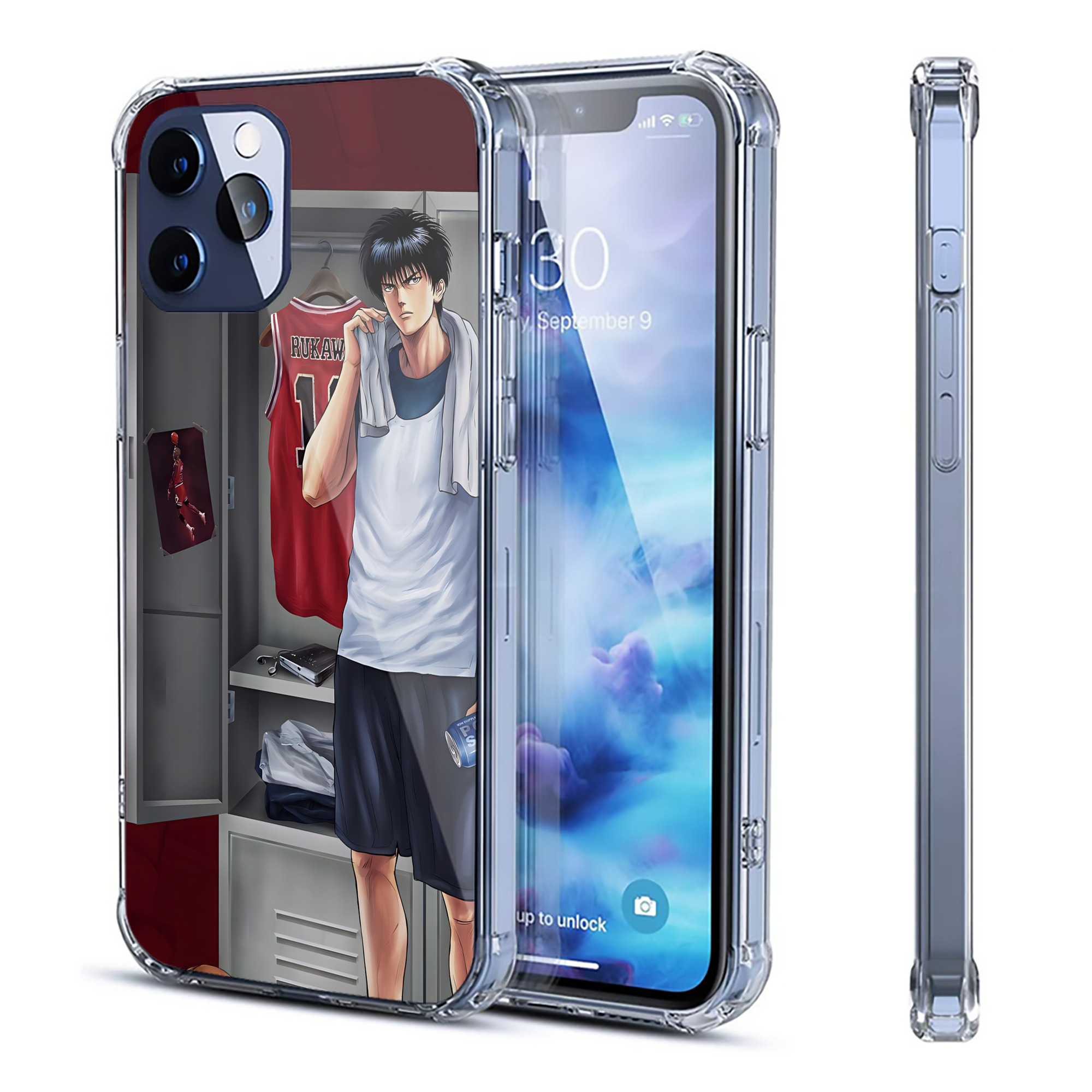 （画像用） SLAM DUNK／スラムダンク 【iPhone 12シリーズ対応】透明スマホケース（クリアソフトケース）
